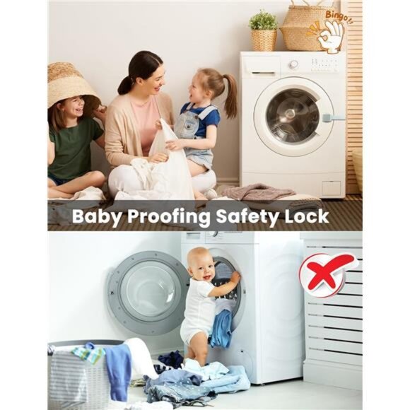 2 Pack Baby Proofing Safety Locks, 3M Adhesive No Drilling - Picture 5 of 7